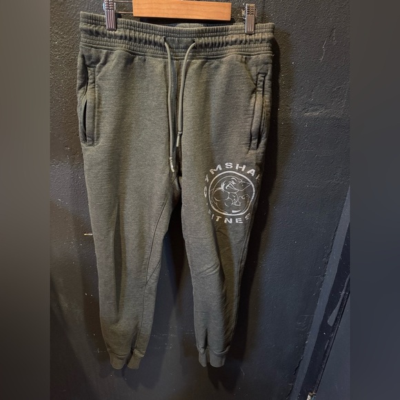 Gymshark Green Sweatpants Elastic Waistband Joggers - Picture 1 of 5